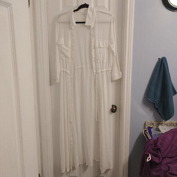 Sheer White Coverup - Picture 1 of 8